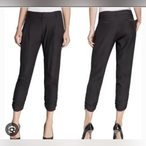 Parker black Delvin silk pants, size 10